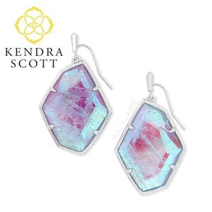 KENDRA SCOTT AMETHYST DICHROIC GLASS EARRINGS 💜